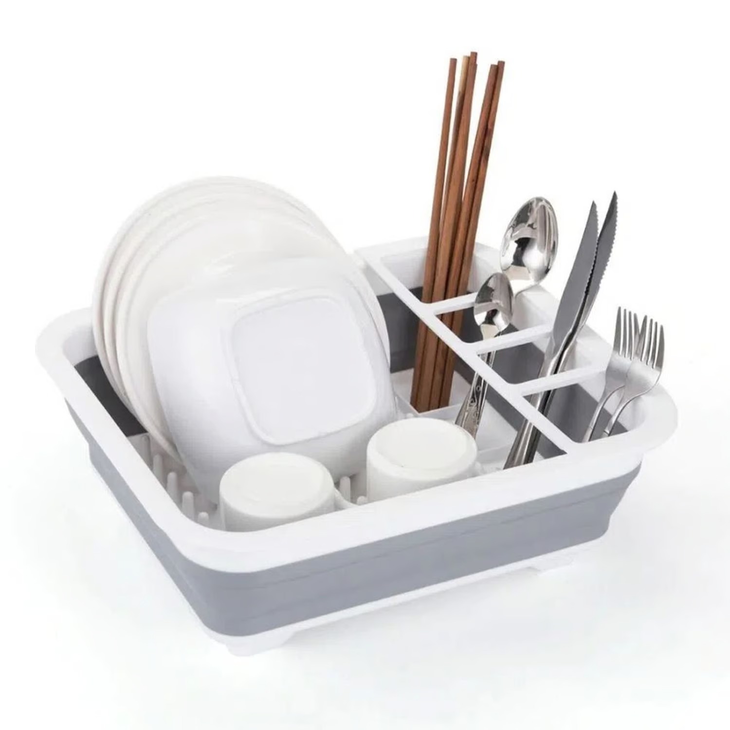 Escurridor De Platos Plegable Organizado